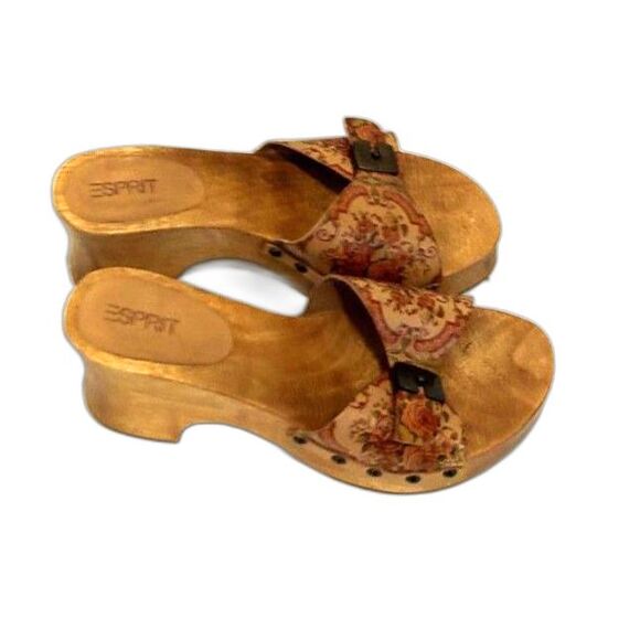 Espirit Vintage Leather Clogs - Picture 3 of 5